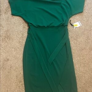Kensie Emerald Asymmetrical Dress